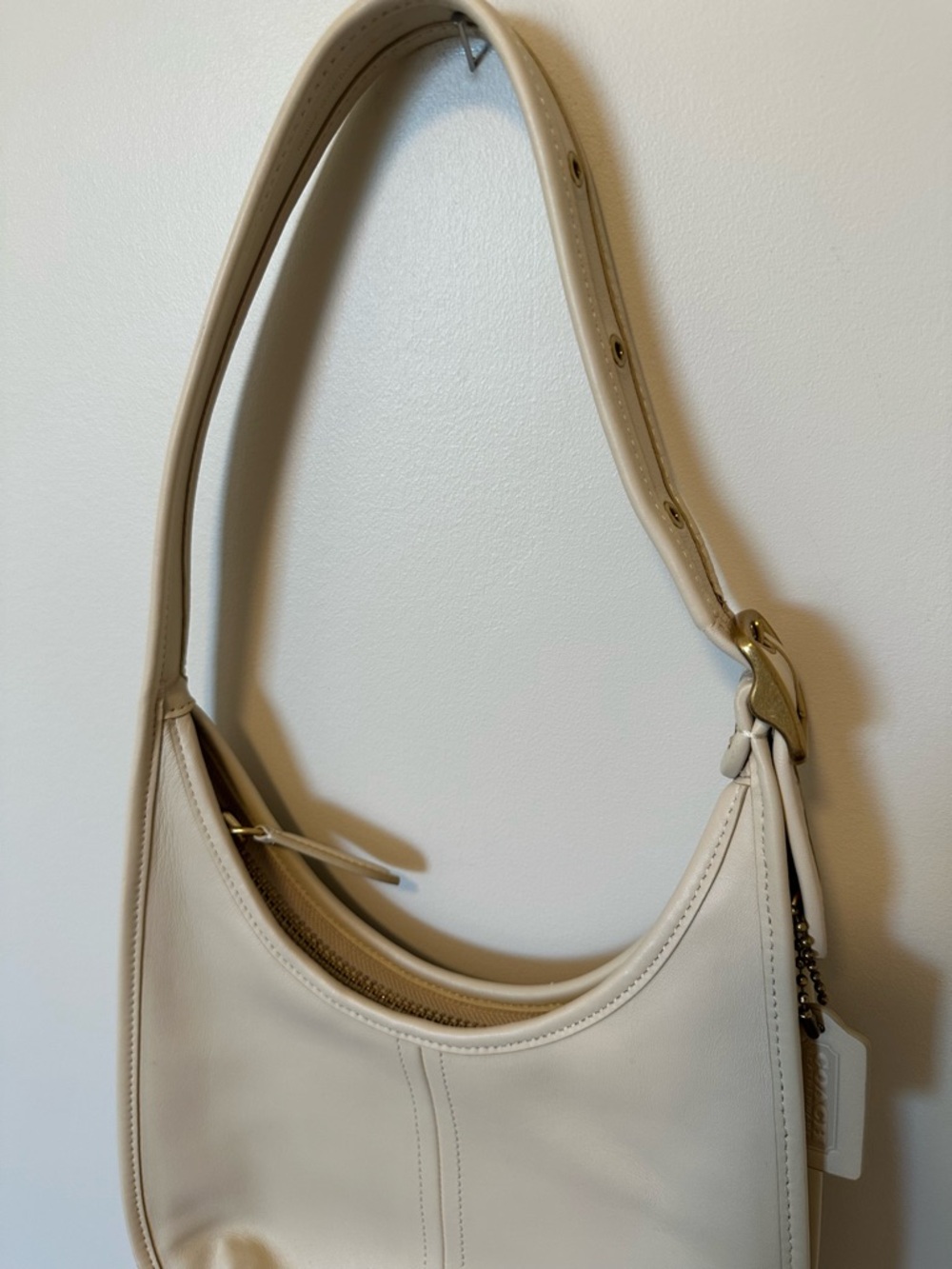 Coach Cream Leather Ergo Shoulder Bag - Picture 3 of 15